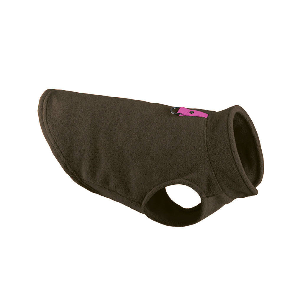 Dog clothing. Thickened, solid colour fleece.