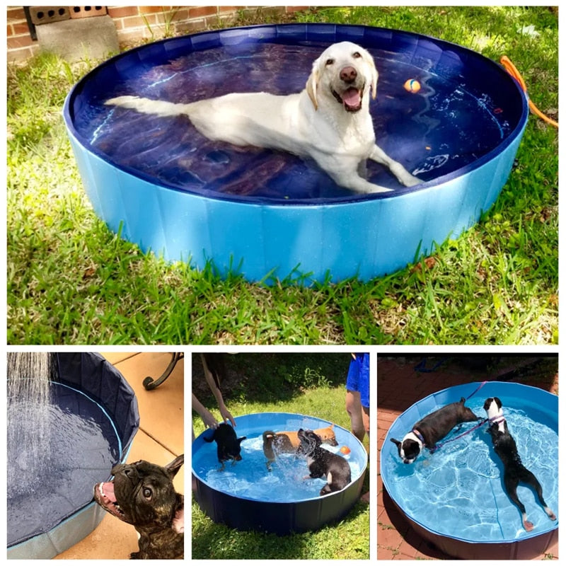 Foldable, Heavy Duty Paddling Pool for Dogs, Cats & Kids.