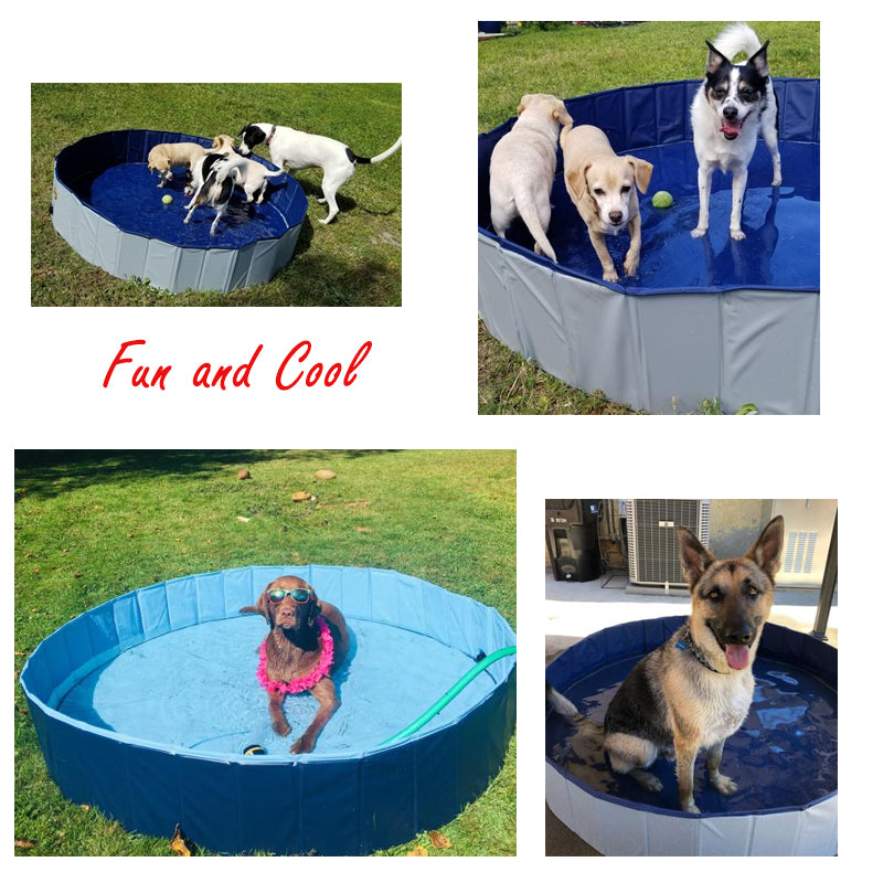 Foldable, Heavy Duty Paddling Pool for Dogs, Cats & Kids.
