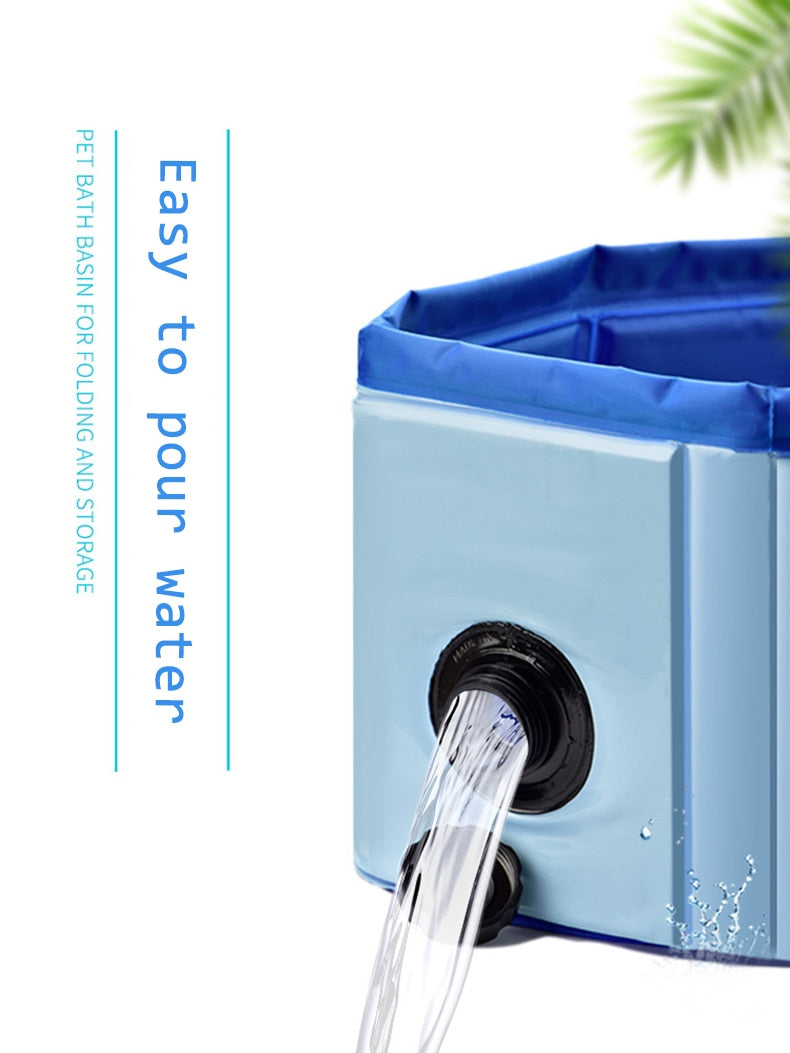 Foldable, Heavy Duty Paddling Pool for Dogs, Cats & Kids.