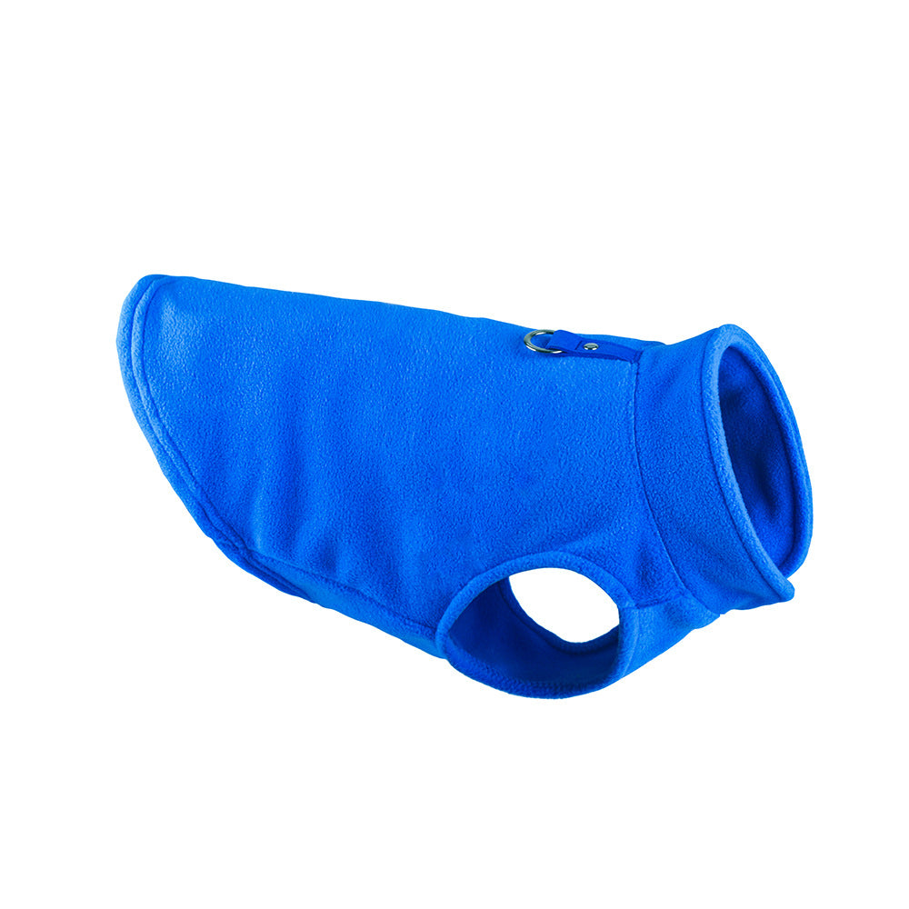 Dog clothing. Thickened, solid colour fleece.